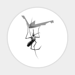 mosquito design grayscale Magnet